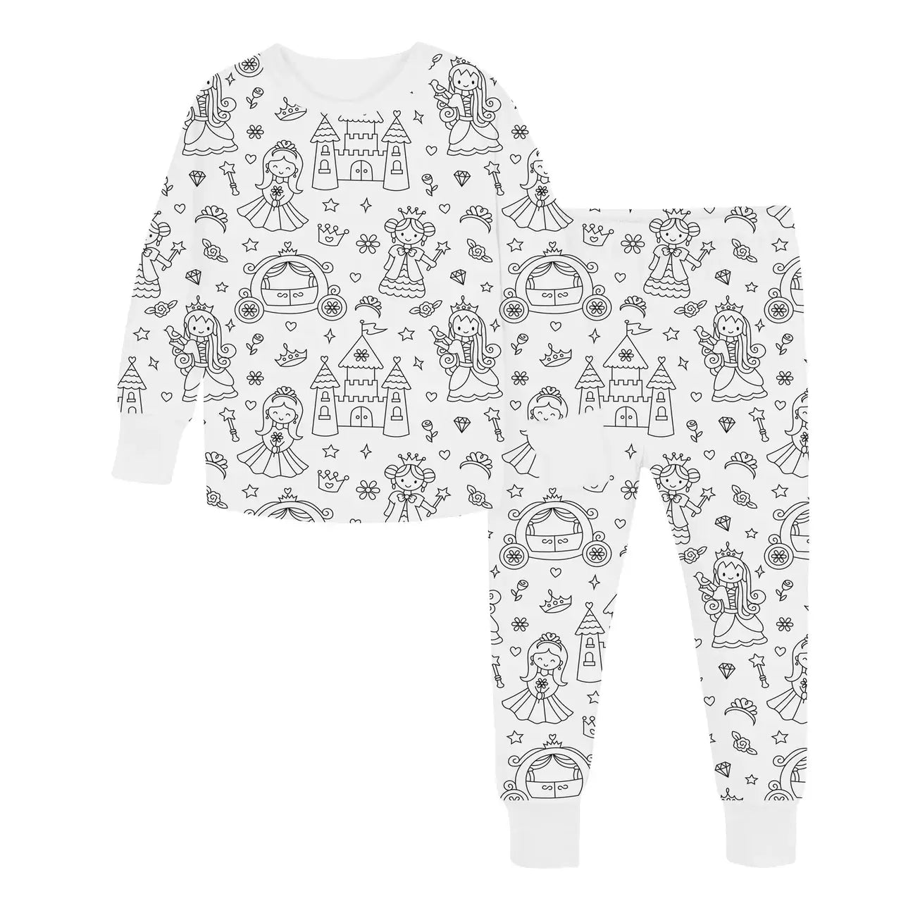 Colorable - Pajama | Two - Piece Set - Colorable Pajamas