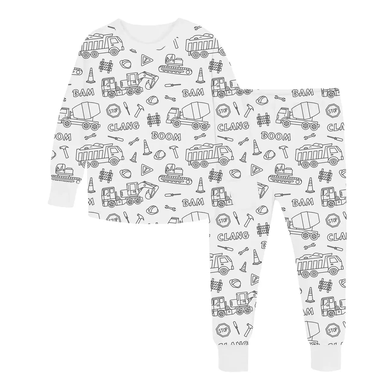 Colorable - Pajama | Two - Piece Set - Colorable Pajamas