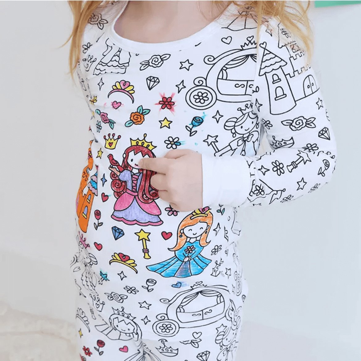 Colorable - Pajama | Two - Piece Set - Colorable Pajamas